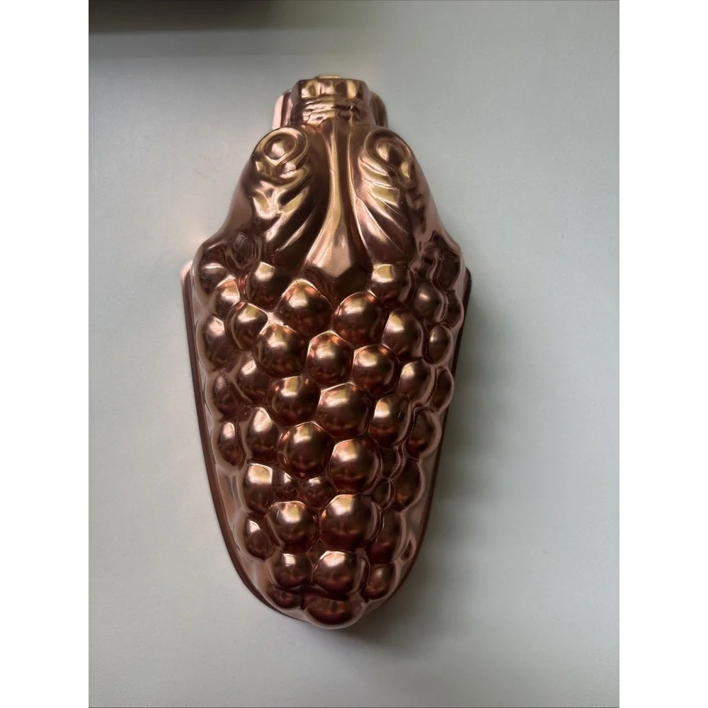 Vintage Grape Copper Mold / Mould Kitchen Wall Hanging